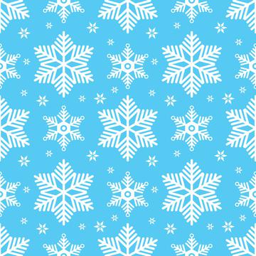Snowflakes blue