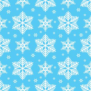 Snowflakes blue