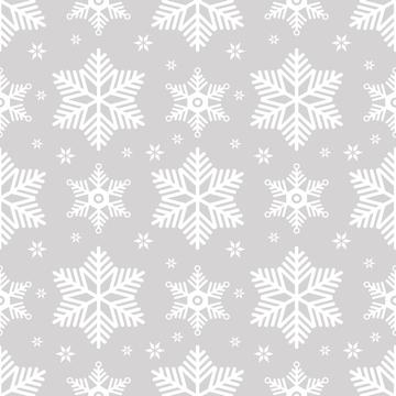 Snowflakes grey