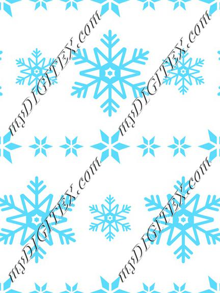 Snowflakes white