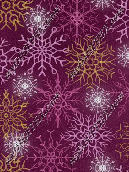 Snowflake burgundy