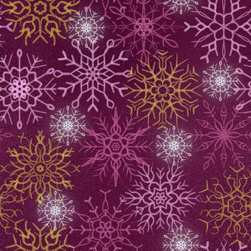 Snowflake burgundy