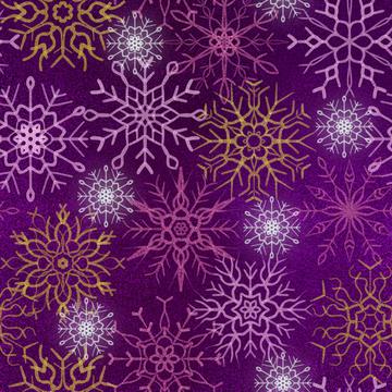 Snowflake purple