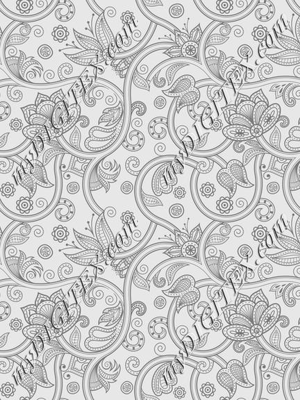 Soft Greys - Paisley