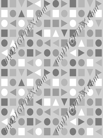 Soft Greys - Geometric Shapes