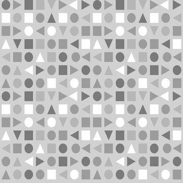 Soft Greys - Geometric Shapes