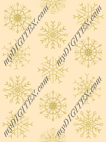 Snowflake beige gold