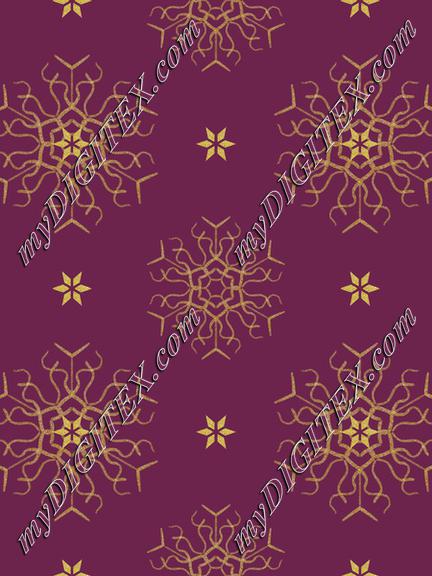 snowflake burgundy gold2