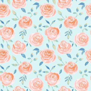 Roses peach blue2