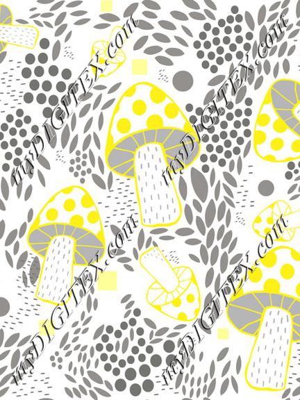 yellow and gray mushroom-01