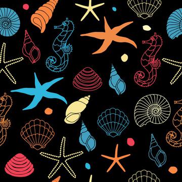 Seashells pattern