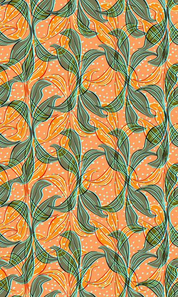 tropical leaves print