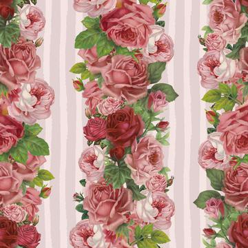 Vintage Rose Stripes