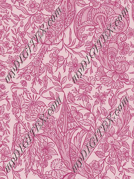 Vintage Flower Pattern Pink