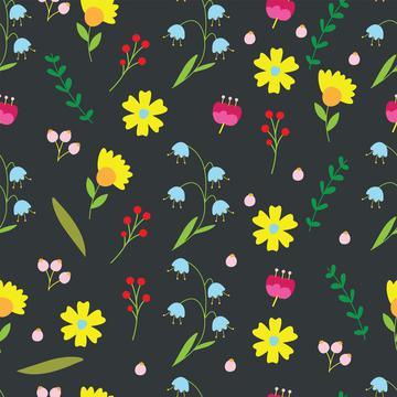 Flowers on a grey background