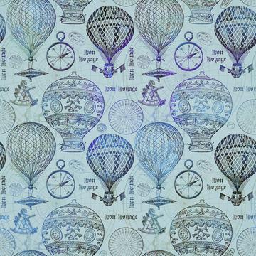 Vintage Travel Hot Air Balloon