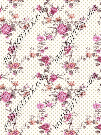 Dots floral print