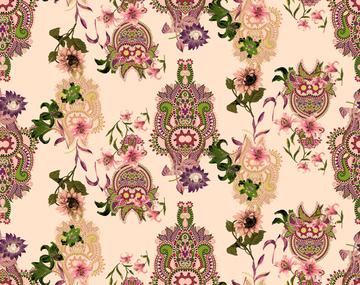 paisley indian floral print