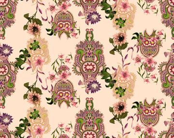 paisley indian floral print