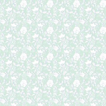 White floral print