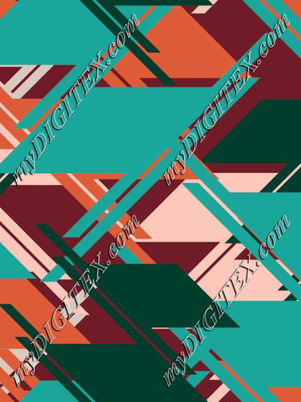 Geometric stripes print