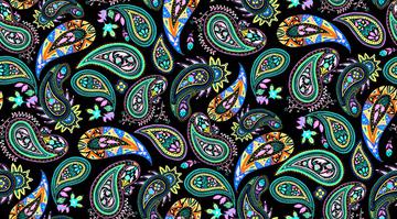 paisley coloring_black