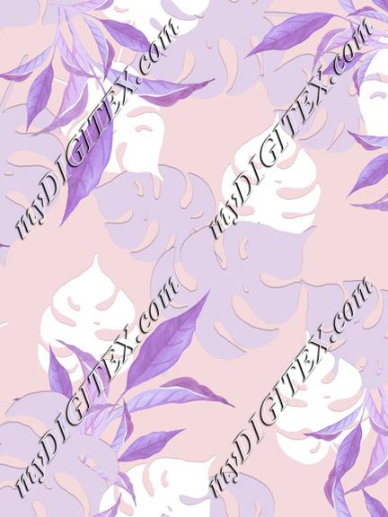 lavender leaves print