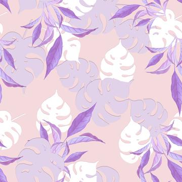 lavender leaves print