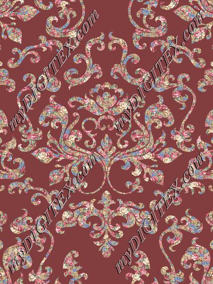 Damask Variations Tea Shoppe Carpet on 823E3F