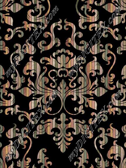 Damask Variations Baby Caroline Wood Paneling