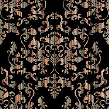 Damask Variations Baby Caroline Wood Paneling