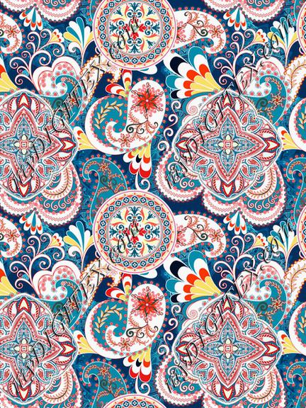 Paisley floral