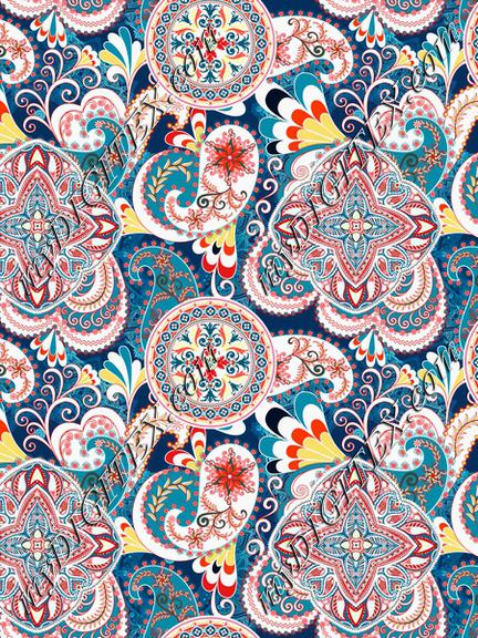 Paisley floral