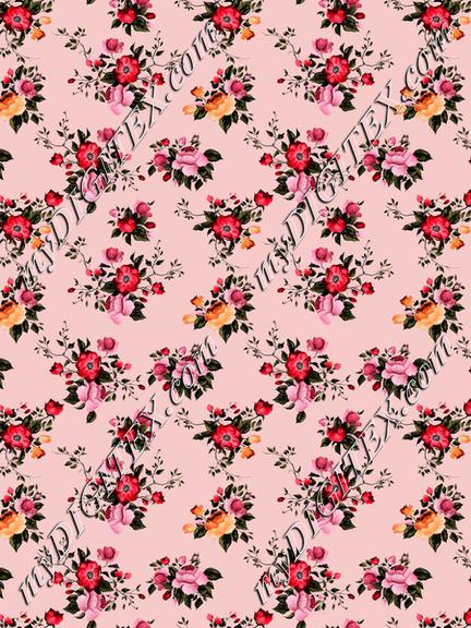 Floral print roses