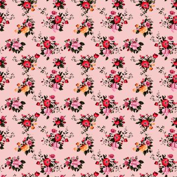 Floral print roses