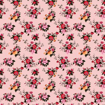 Floral print roses