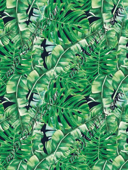 tropical leaves print