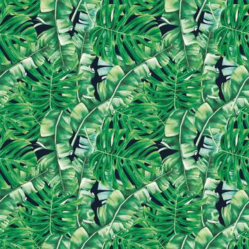 tropical leaves print