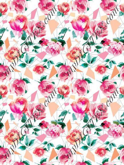 geometric floral