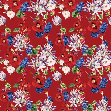 Red floral