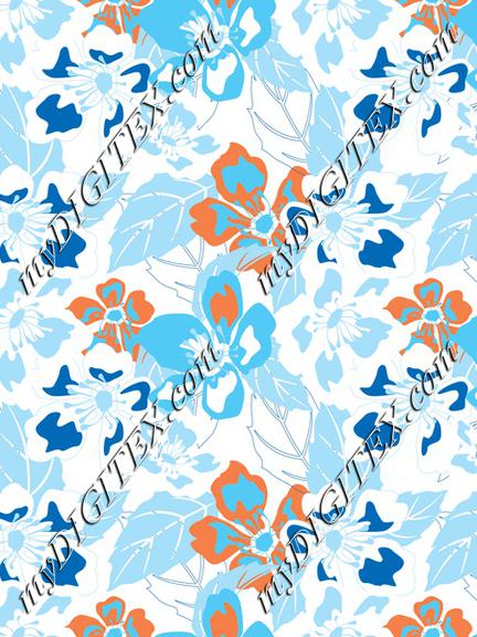 Digital floral print