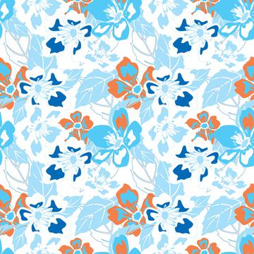 Digital floral print