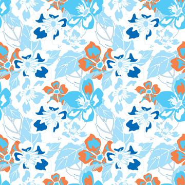 Digital floral print