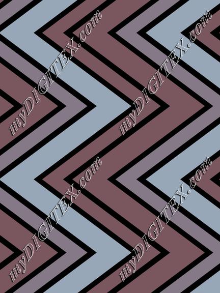 Blue and black zigzag