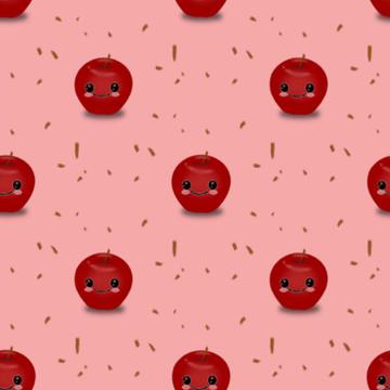 apple fruit kawaii