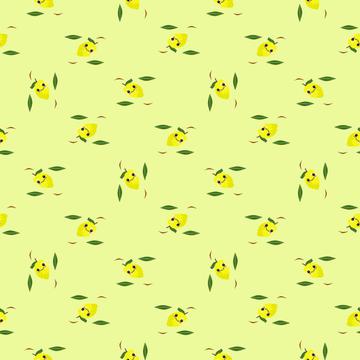 lemon fruit kawaii