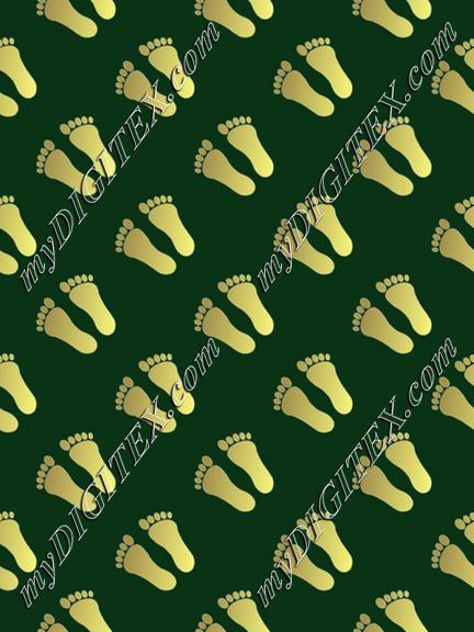 gold foot prints