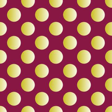 gold dots burgundy print