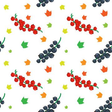 Fruits and leaves pattern