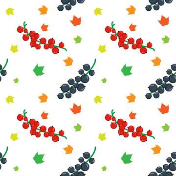 Fruits and leaves pattern